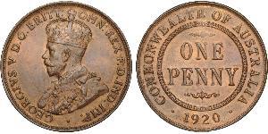 1 Penny Australia (1788 - 1939) Bronce Jorge V (1865-1936)