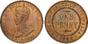 1 Penny Australia (1788 - 1939) Bronce Jorge V (1865-1936)