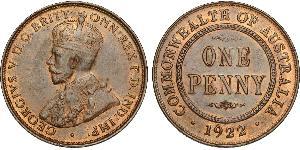 1 Penny Australia (1788 - 1939) Bronce Jorge V (1865-1936)