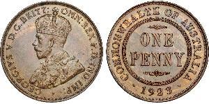 1 Penny Australia (1788 - 1939) Bronce Jorge V (1865-1936)