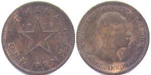 1 Penny Ghana Bronce 