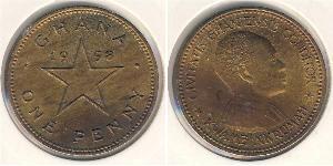 1 Penny Ghana Bronce 