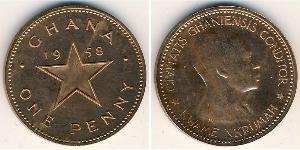 1 Penny Ghana Bronce 