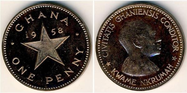 1 Penny Ghana Bronce 