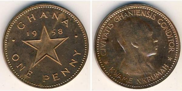 1 Penny Ghana Bronce 