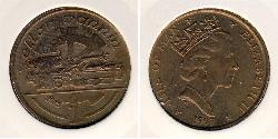 1 Penny Isla de Man Bronce 