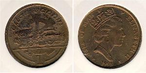 1 Penny Isla de Man Bronce 