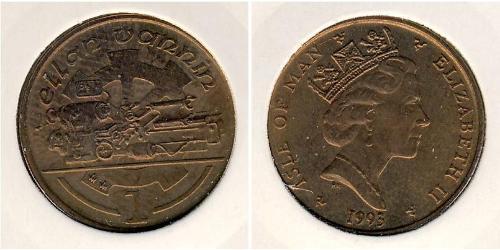 1 Penny Isla de Man Bronce 