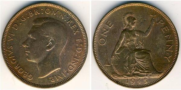 1 Penny Reino Unido Bronce 