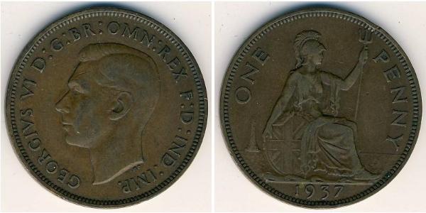 1 Penny Reino Unido Bronce 