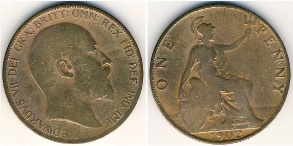 1 Penny Reino Unido Bronce 