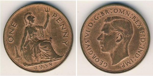 1 Penny Reino Unido Bronce 