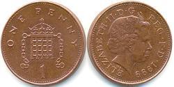 1 Penny Reino Unido (1922-) Bronce Isabel II (1926-2022)