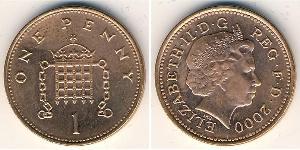 1 Penny Reino Unido (1922-) Bronce Isabel II (1926-2022)