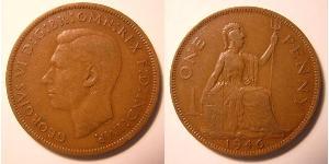 1 Penny Reino Unido (1922-) Bronce Jorge VI (1895-1952)