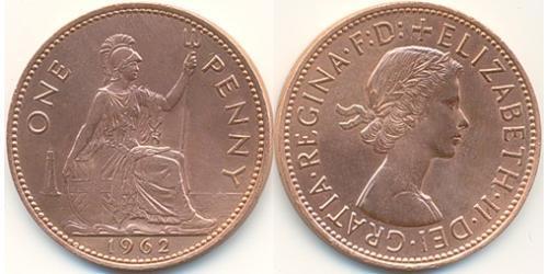 1 Penny Reino Unido (1922-) Bronce Isabel II (1926-2022)