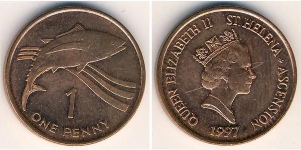 1 Penny Santa Helena (1981 - ) Bronce 