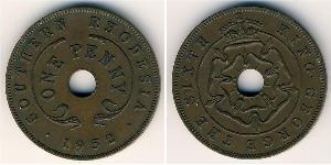 1 Penny Southern Rhodesia (1923-1980) Bronce Jorge VI (1895-1952)