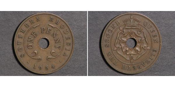 1 Penny Southern Rhodesia (1923-1980) Bronce Jorge VI (1895-1952)