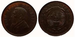 1 Penny Sudáfrica Bronce Paul Kruger (1825 - 1904)