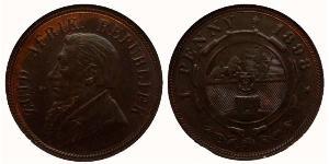 1 Penny Sudáfrica Bronce Paul Kruger (1825 - 1904)