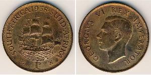 1 Penny Afrique du Sud Bronze George VI (1895-1952)