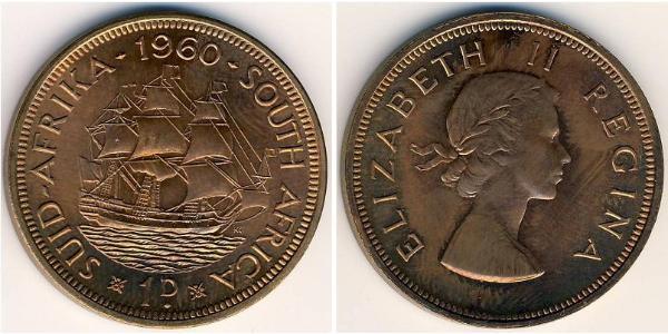 1 Penny Afrique du Sud Bronze Elizabeth II (1926-2022)