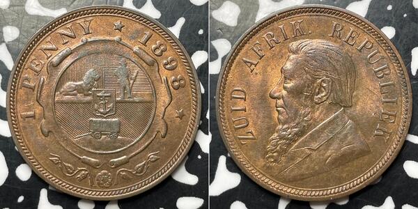 1 Penny Afrique du Sud Bronze Paul Kruger (1825 - 1904)
