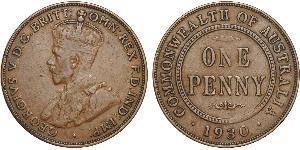 1 Penny Australia (1788 - 1939) Bronze George V of the United Kingdom (1865-1936)