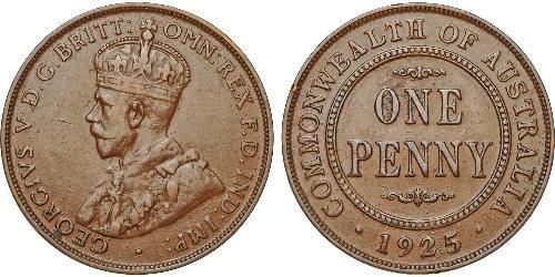 1 Penny Australia (1788 - 1939) Bronze George V of the United Kingdom (1865-1936)