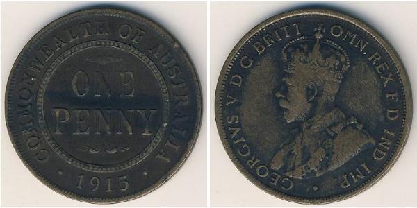 1 Penny Australia (1788 - 1939) Bronze George V of the United Kingdom (1865-1936)