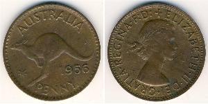 1 Penny Australia (1939 - ) Bronze Elizabeth II (1926-2022)