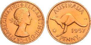 1 Penny Australia (1939 - ) Bronze Elizabeth II (1926-2022)