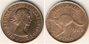 1 Penny Australia (1939 - ) Bronze Elizabeth II (1926-2022)