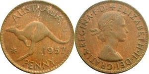 1 Penny Australia (1939 - ) Bronze Elizabeth II (1926-2022)