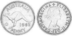 1 Penny Australie (1939 - ) Bronze Elizabeth II (1926-2022)