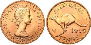 1 Penny Australie (1939 - ) Bronze Elizabeth II (1926-2022)