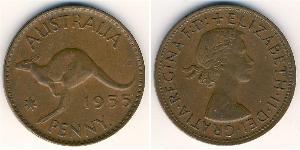 1 Penny Australie (1939 - ) Bronze Elizabeth II (1926-2022)