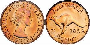 1 Penny Australie (1939 - ) Bronze Elizabeth II (1926-2022)