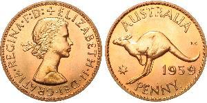 1 Penny Australie (1939 - ) Bronze Elizabeth II (1926-2022)