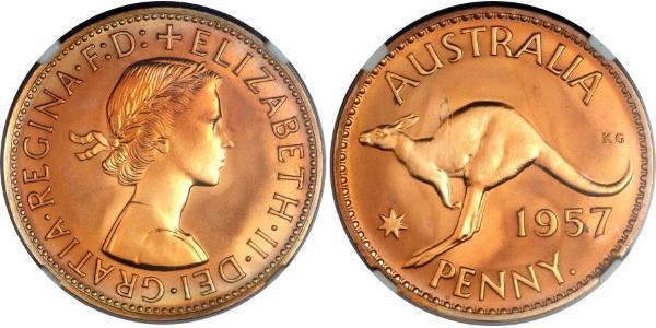 1 Penny Australie (1939 - ) Bronze Elizabeth II (1926-2022)