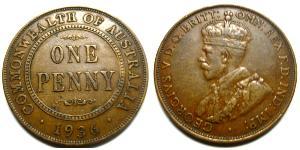 1 Penny Australien (1788 - 1939) Bronze George V (1865-1936)