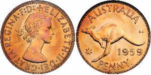 1 Penny Australien (1939 - ) Bronze Elizabeth II (1926-2022)