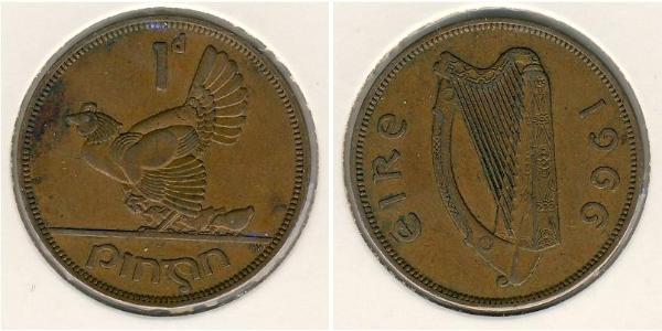 1 Penny Ireland (1922 - ) Bronze 