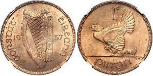 1 Penny Irland (1922 - ) Bronze 