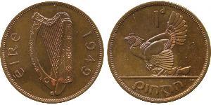 1 Penny Irland (1922 - ) Bronze 