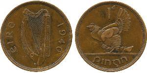 1 Penny Irland (1922 - ) Bronze 