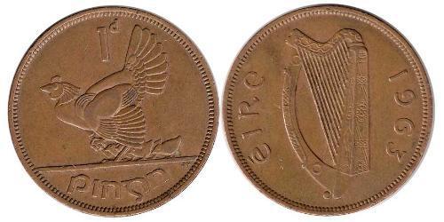 1 Penny Irland (1922 - ) Bronze 