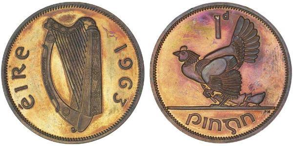1 Penny Irland (1922 - ) Bronze 