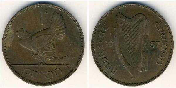 1 Penny Irland (1922 - ) Bronze 